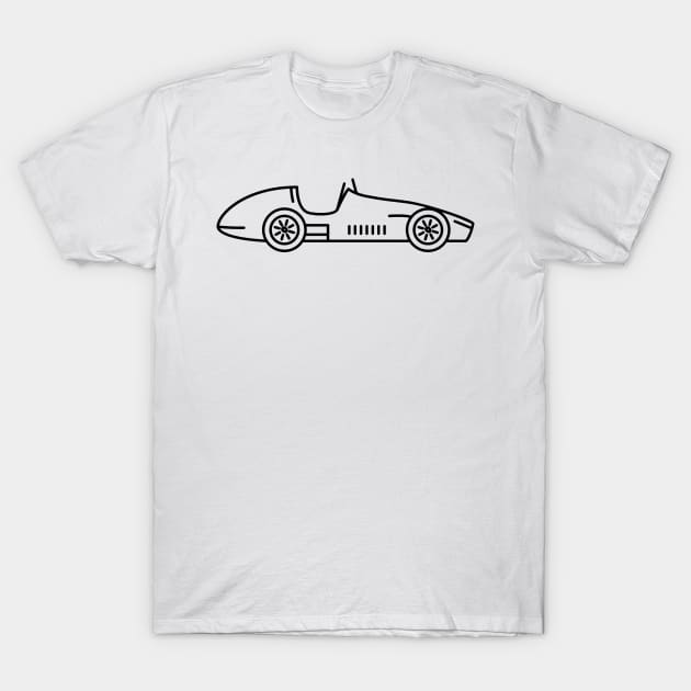 F1 World Champ Car 1953 Ferrari 500 F2 Ascari T-Shirt by Radradrad